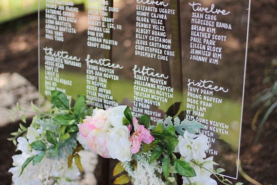 Plan de table en plexiglas-Wedding planner-Moéa Event